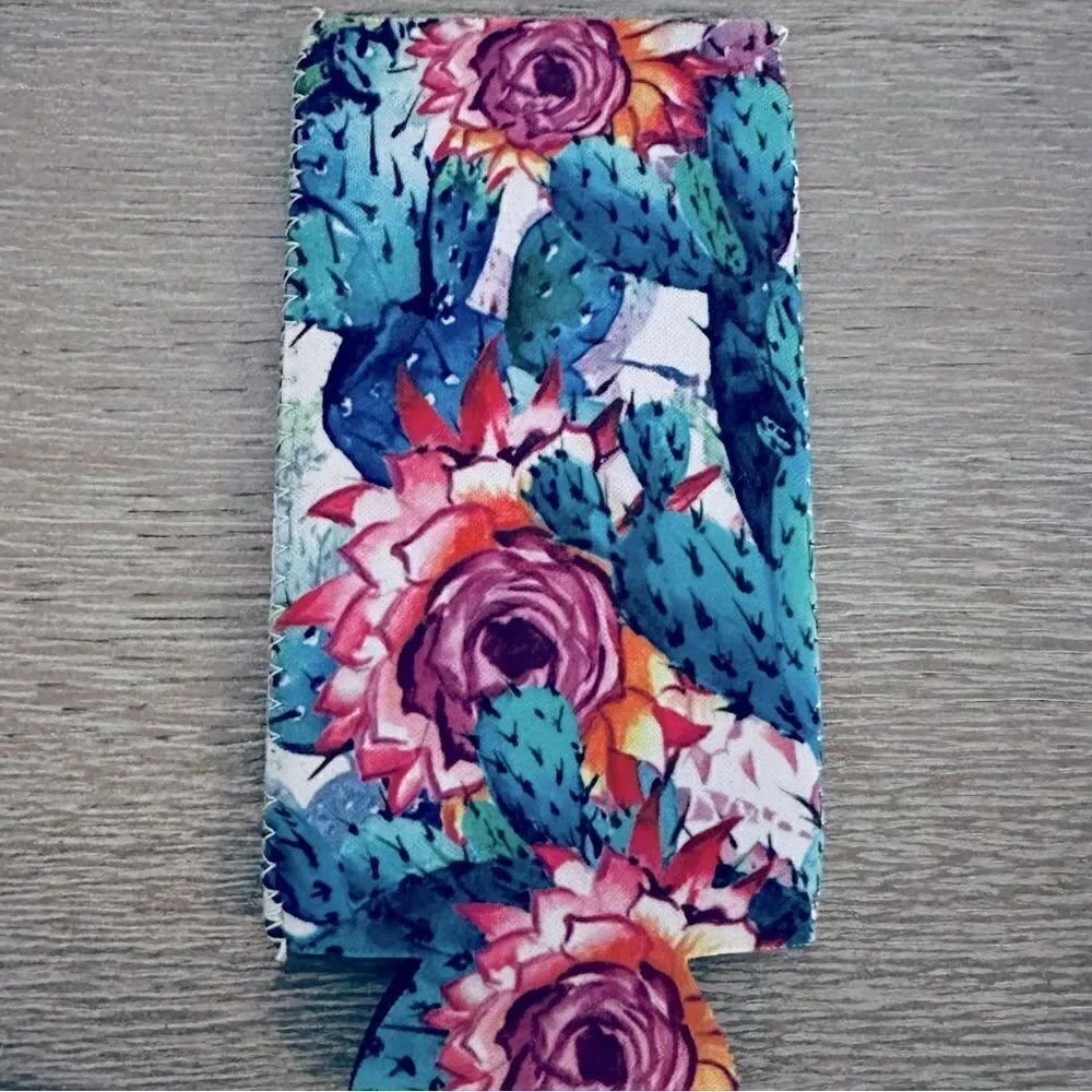 Cactus Boho Botanical Floral Beer Bottle Drink Coozie